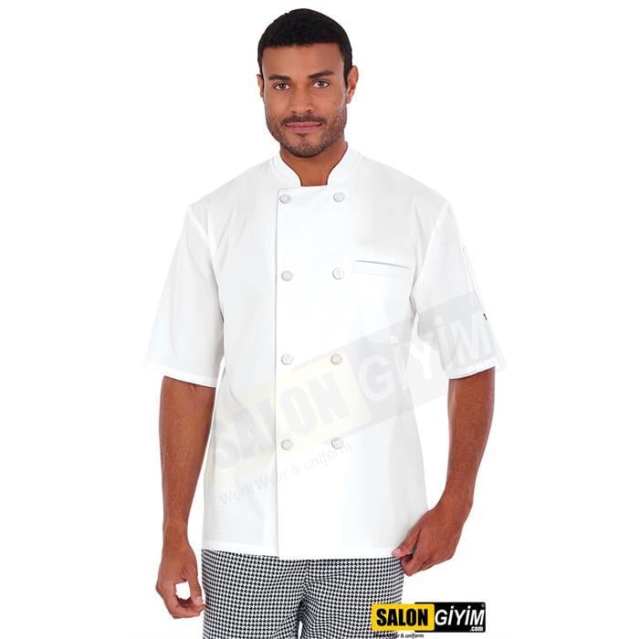 528 Short Sleeve Chef Chef Jacket