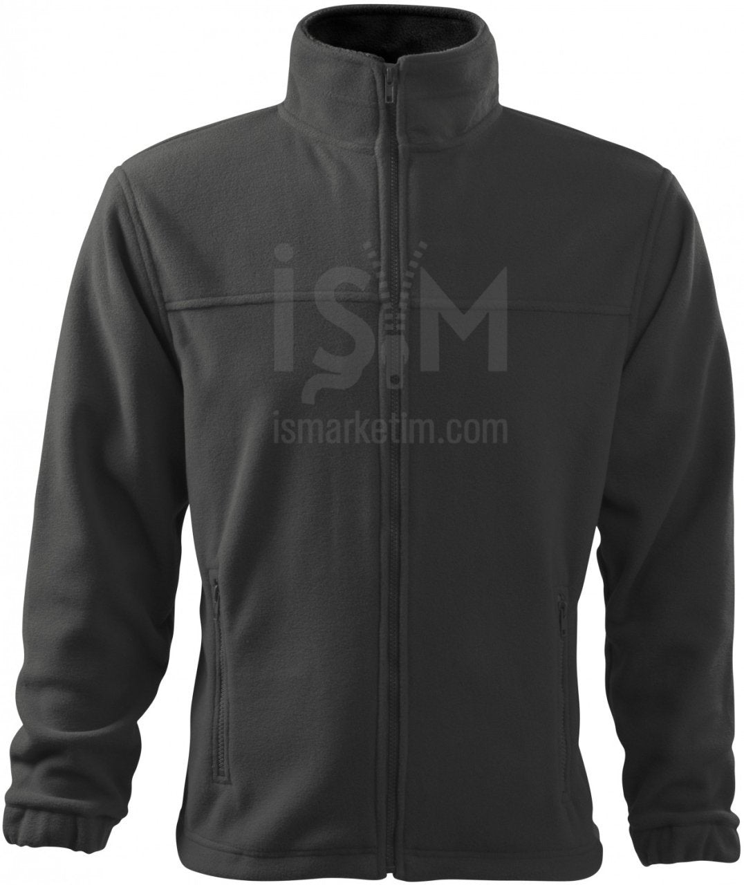Pocket Zippered Fleece Jacket - Anthracite