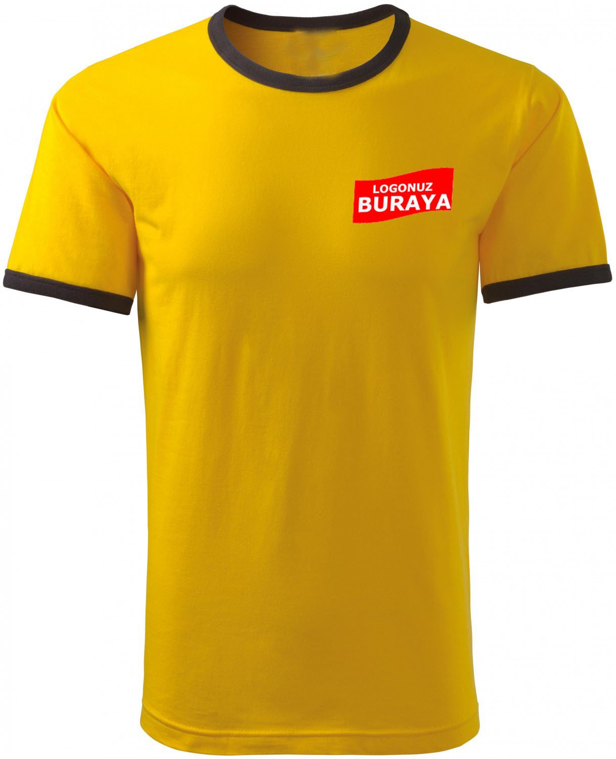 Zero Collar Combed T-Shirt - Mustard Garnish