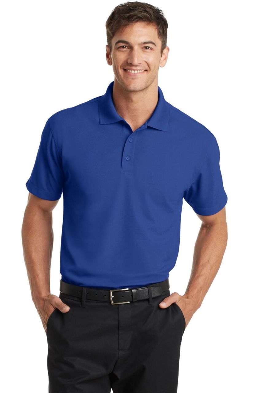 Polo Neck T-Shirt Sax Blue