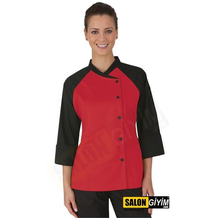 M103 Women's Chef Jacket with Cuff Sleeves