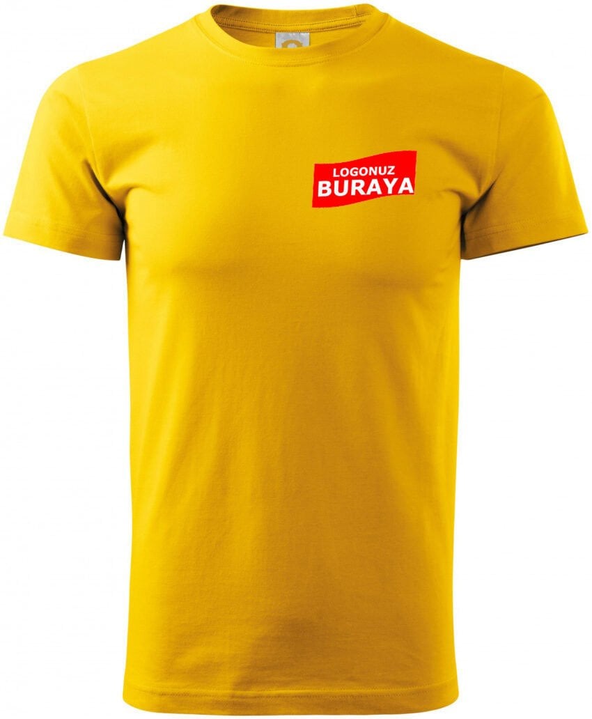 Sýfýr Yaka Penye T-Shirt - Sarý
