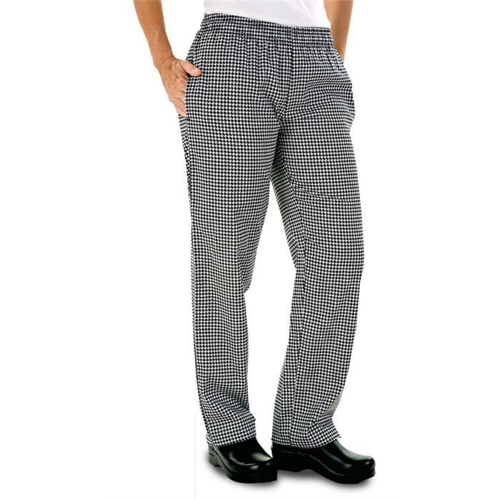 AP04 Elastic Chef Pants - White Gingham