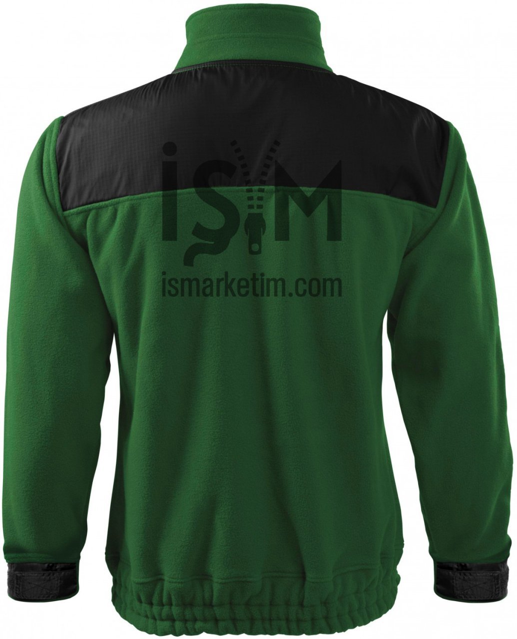 Garnish Double Color Pocket Zippered Fleece Jacket - Smoked