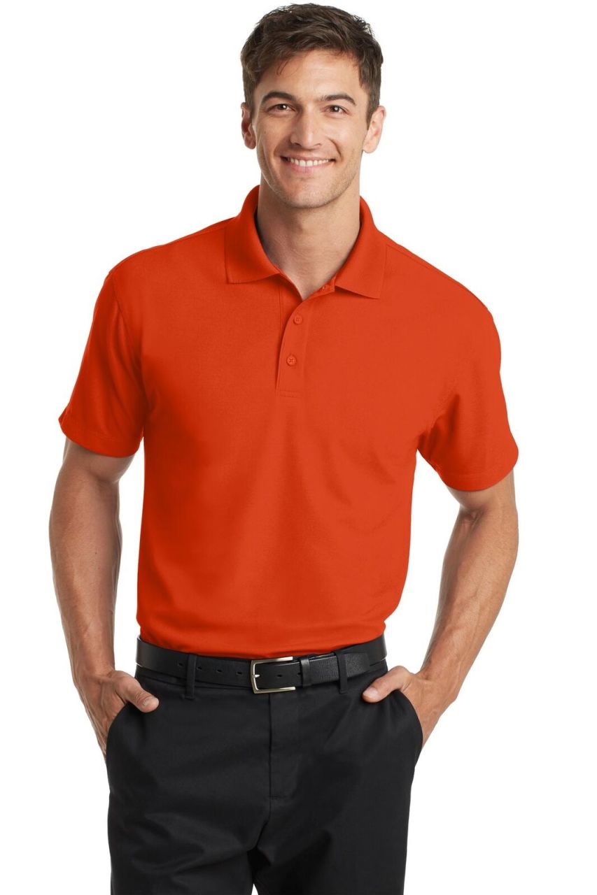 Polo Neck T-Shirt Orange