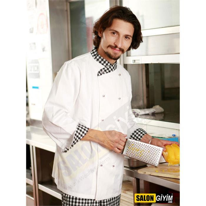 M111 Chef Chef Jacket with Cuff Sleeves